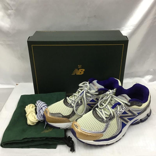 ニューバランス New Balance スニーカー スニーカー ML860AM2 AIME LEON DORE ALD 28cm 箱有 28.0cm ロゴ、文字 青 / ブルー / X ベージュ / ベージュ / X 銀 / シルバー /  メンズ USED 古着 中古 10103081