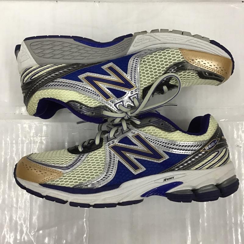 ニューバランス New Balance スニーカー スニーカー ML860AM2 AIME LEON DORE ALD 28cm 箱有 28.0cm ロゴ、文字 青 / ブルー / X ベージュ / ベージュ / X 銀 / シルバー /  メンズ USED 古着 中古 10103081