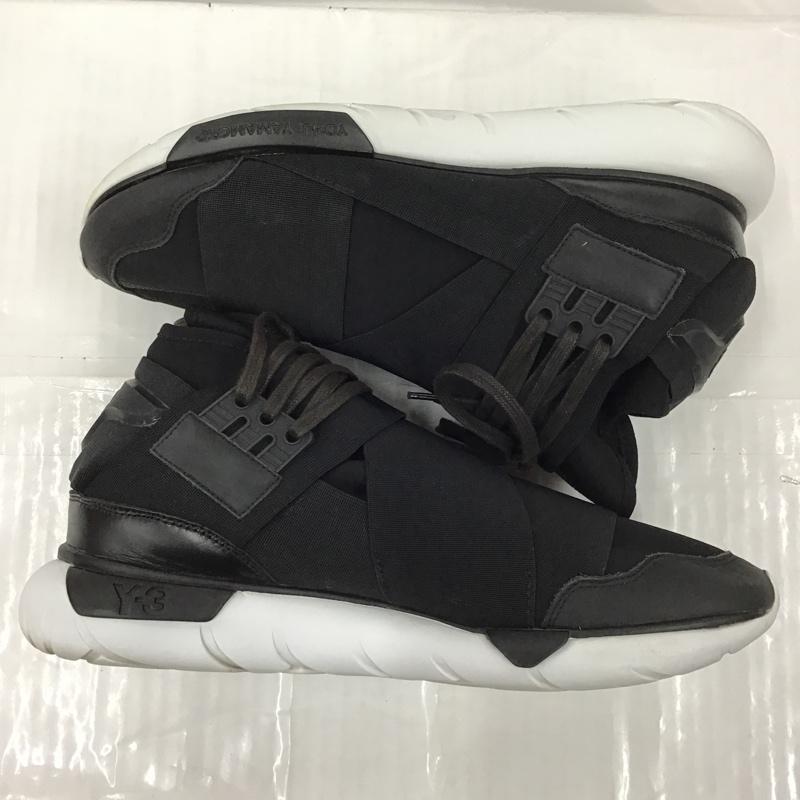 アディダス adidas スニーカー スニーカー AQ5499 Y-3 QASA HIGH 27.5cm 箱有 27.5cm ロゴ、文字 黒 / ブラック / X 白 / ホワイト /  メンズ USED 古着 中古 10103092