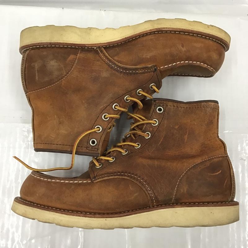 レッドウィング RED WING ブーツ ショートブーツ 8876 USA8E 26cm 箱有 ワークブーツ US：8 無地 茶 / ブラウン /  メンズ USED 古着 中古 10103094