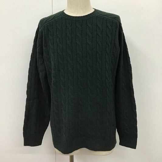 ビームス BEAMS ニット、セーター 長袖 L 無地 緑 / グリーン /  メンズ USED 古着 中古 10103100