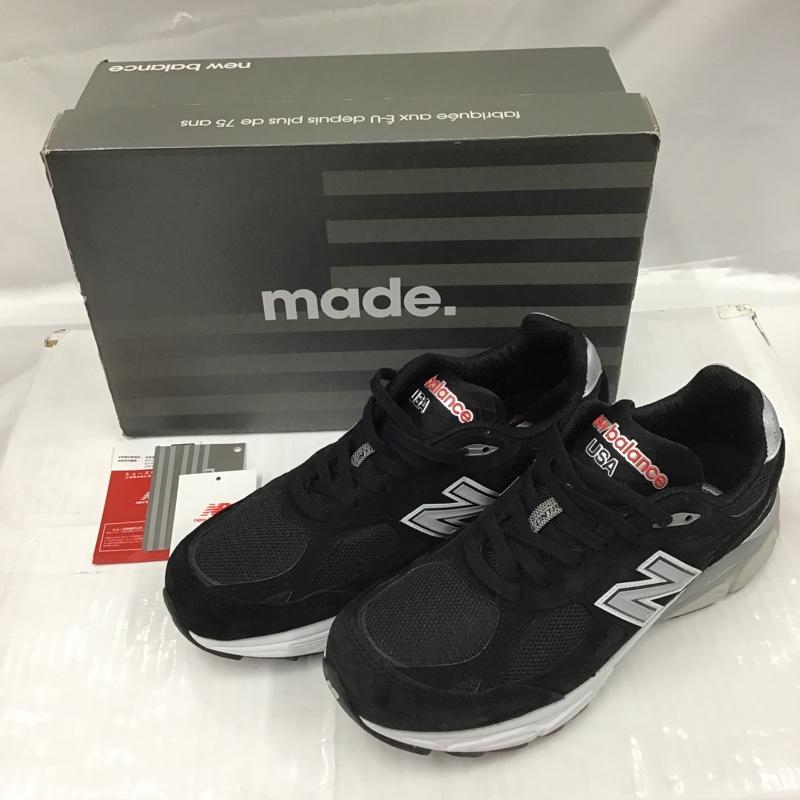 ニューバランス New Balance スニーカー スニーカー M990BS3 26.5cm アメリカ製 Made in USA 箱有 26.5cm ロゴ、文字 黒 / ブラック / X 灰 / グレー /  メンズ USED 古着 中古 10103103