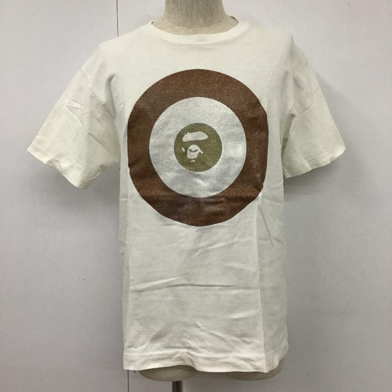 アベイシングエイプ A BATHING APE Tシャツ 半袖 ターゲット M プリント 白 / ホワイト /  メンズ USED 古着 中古 10103108
