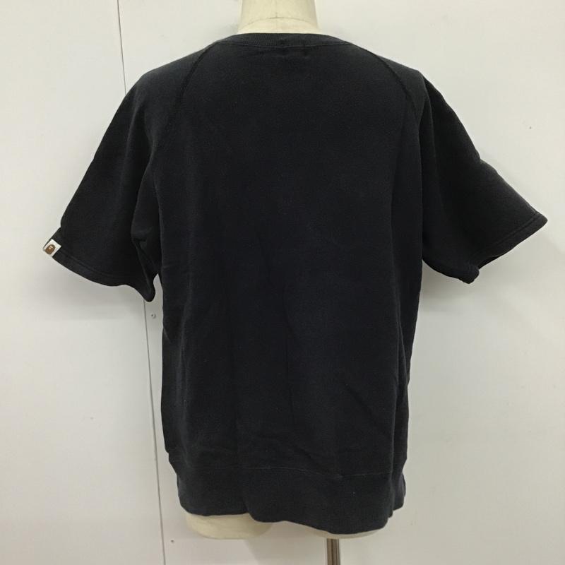 アベイシングエイプ A BATHING APE トレーナー 半袖 M プリント 黒 / ブラック /  メンズ USED 古着 中古 10103111