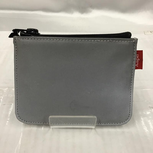 アベイシングエイプ A BATHING APE ポーチ ポーチ Aape ロゴ、文字 黒 / ブラック / X 銀 / シルバー /  メンズ USED 古着 中古 10103139
