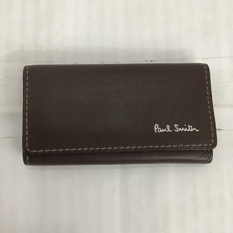 ポールスミス Paul Smith キーケース キーケース 4連 ロゴ、文字 茶 / ブラウン /  メンズ USED 古着 中古 10103151