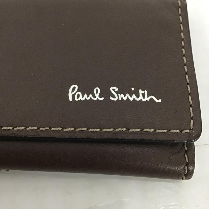 ポールスミス Paul Smith キーケース キーケース 4連 ロゴ、文字 茶 / ブラウン /  メンズ USED 古着 中古 10103151