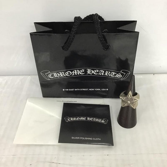 クロムハーツ CHROME HEARTS アクセサリー 指輪 STR LRG ラージスターリング 16号 無地 銀 / シルバー /  メンズ USED 古着 中古 10103162