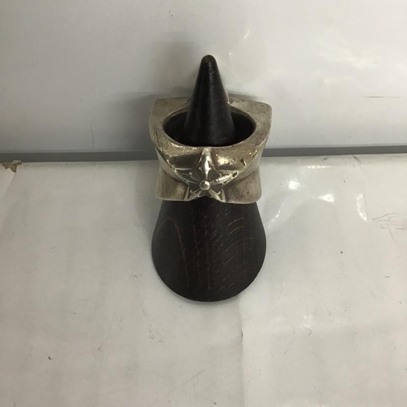 クロムハーツ CHROME HEARTS アクセサリー 指輪 STR LRG ラージスターリング 16号 無地 銀 / シルバー /  メンズ USED 古着 中古 10103162