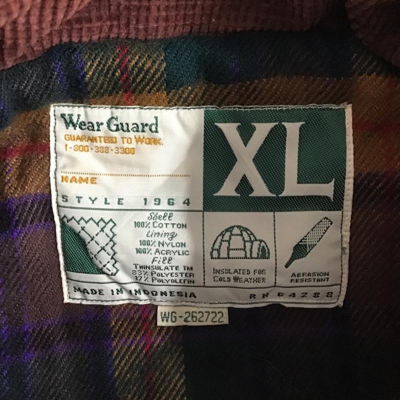 古着 USED ベスト ベスト ジップアップベスト ノースリーブジャケット アウター 古着 ヴィンテージ XL ロゴ、文字 茶 / ブラウン /  メンズ USED 古着 中古 10103175