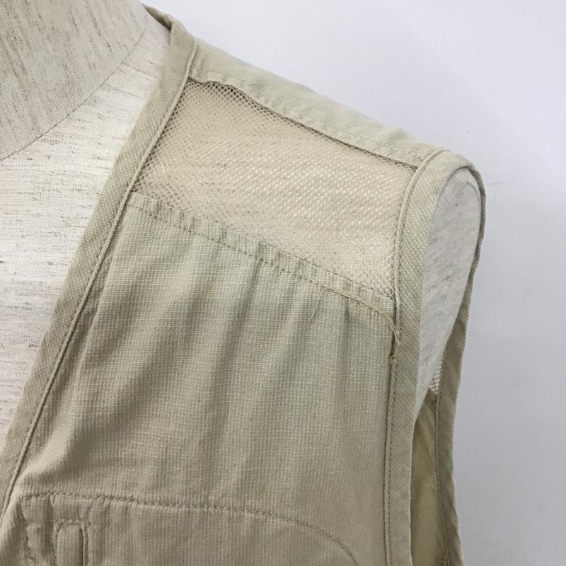 バン VAN ベスト ベスト ジップアップベスト ノースリーブジャケット カジュアルベスト L 無地 ベージュ / ベージュ /  メンズ USED 古着 中古 10103176