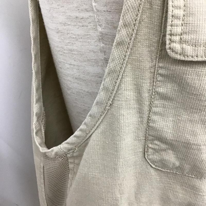 バン VAN ベスト ベスト ジップアップベスト ノースリーブジャケット カジュアルベスト L 無地 ベージュ / ベージュ /  メンズ USED 古着 中古 10103176