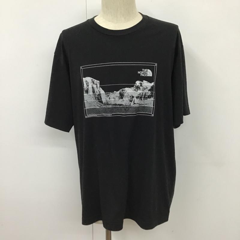 ザノースフェイス THE NORTH FACE Tシャツ 半袖 NT32359v トリプル グラデーション 半袖Tシャツ プリントTシャツ XL プリント 黒 / ブラック /  メンズ USED 古着 中古 10103181
