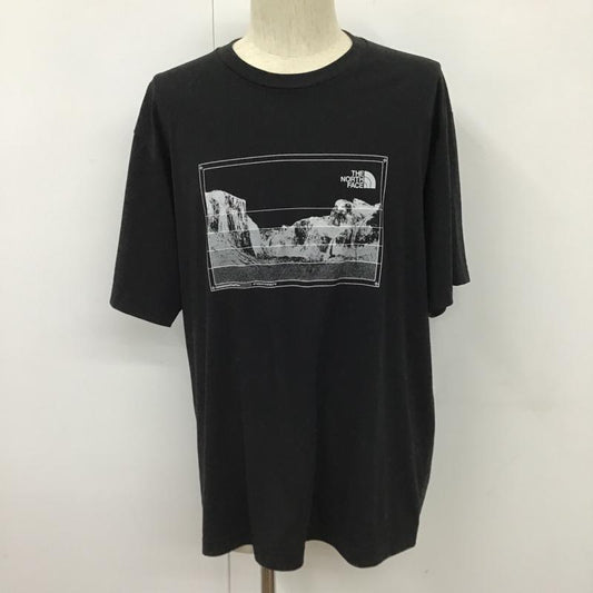 ザノースフェイス THE NORTH FACE Tシャツ 半袖 NT32359v トリプル グラデーション 半袖Tシャツ プリントTシャツ XL プリント 黒 / ブラック /  メンズ USED 古着 中古 10103181