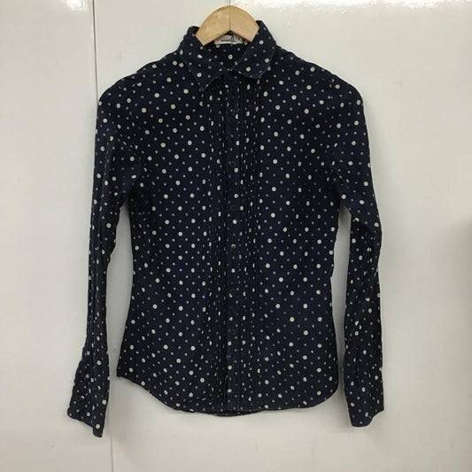 フォーティーファイブアールピーエム 45RPM シャツ、ブラウス 長袖 長袖シャツ カラーシャツ ドットシャツ カジュアルシャツ 2 総柄 X ドット 紺 / ネイビー /  メンズ USED 古着 中古 10103184