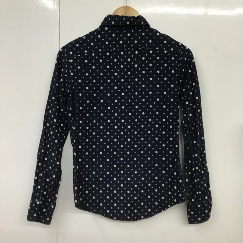 フォーティーファイブアールピーエム 45RPM シャツ、ブラウス 長袖 長袖シャツ カラーシャツ ドットシャツ カジュアルシャツ 2 総柄 X ドット 紺 / ネイビー /  メンズ USED 古着 中古 10103184