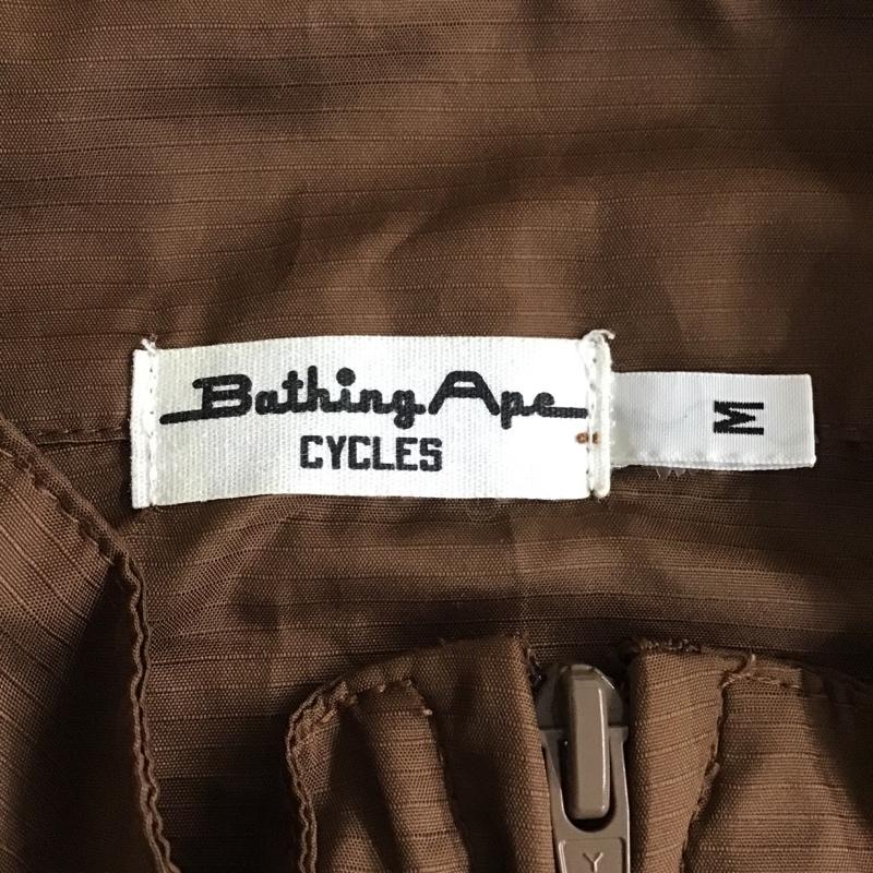 アベイシングエイプ A BATHING APE ジャケット、上着 ジャンパー、ブルゾン ジップアップジャケット カジュアルジャケット ジャンパー CYCLES M ロゴ、文字 茶 / ブラウン /  メンズ USED 古着 中古 10103185