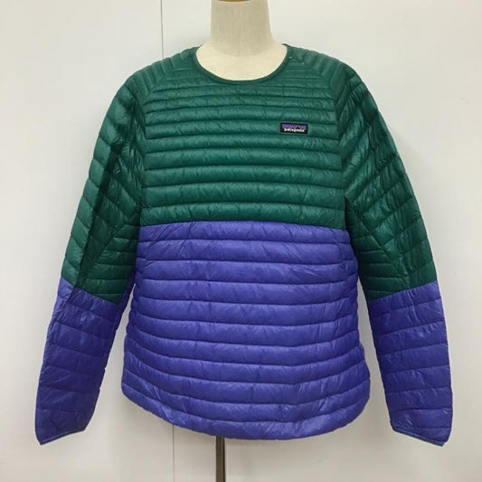 パタゴニア patagonia ジャケット、上着 ジャンパー、ブルゾン 85570FA21 ダウンジャケット プルオーバー 長袖カットソー アウター XL ロゴ、文字 青 / ブルー / X 緑 / グリーン /  メンズ USED 古着 中古 10103191