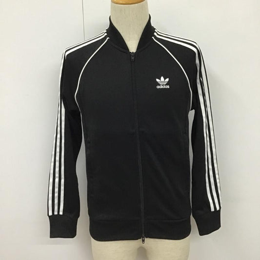 アディダス adidas ジャケット、上着 ジャンパー、ブルゾン CW1256 クラシックスSSトラックジャケット ジップアップジャケット ジャージ XS ロゴ、文字 黒 / ブラック /  メンズ USED 古着 中古 10103206