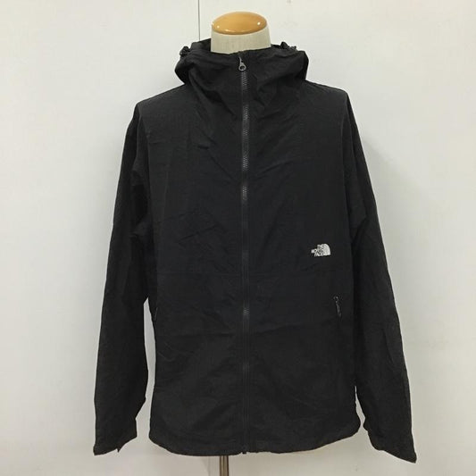 ザノースフェイス THE NORTH FACE ジャケット、上着 ジャンパー、ブルゾン NP71830 コンパクトジャケット ジップアップジャケット ナイロンジャケット L ロゴ、文字 黒 / ブラック /  メンズ USED 古着 中古 10103210
