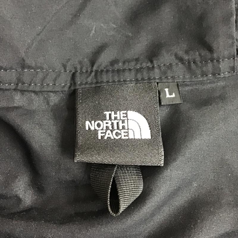 ザノースフェイス THE NORTH FACE ジャケット、上着 ジャンパー、ブルゾン NP71830 コンパクトジャケット ジップアップジャケット ナイロンジャケット L ロゴ、文字 黒 / ブラック /  メンズ USED 古着 中古 10103210