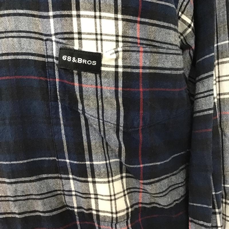 シックスティエイトアンドブラザーズ 68&brothers シャツ、ブラウス 長袖 長袖シャツ チェックシャツ カラーシャツ カジュアルシャツ L チェック マルチカラー / マルチカラー /  メンズ USED 古着 中古 10103221