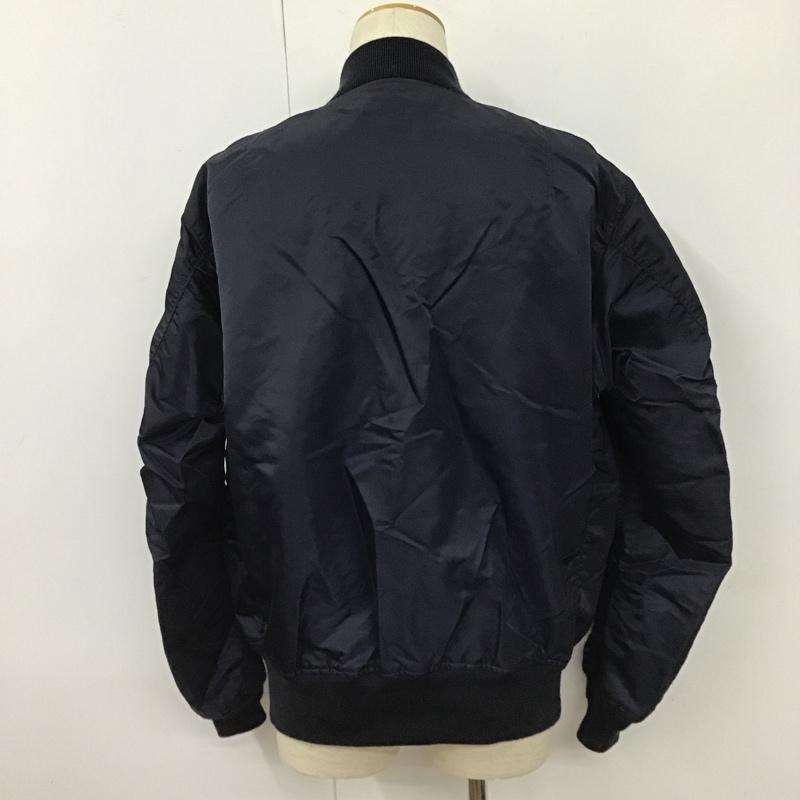 アヴィレックス AVIREX ジャケット、上着 ジャンパー、ブルゾン 6172126 フライトジャケット ジップアップジャケット アウター リバーシブル L ロゴ、文字 紺 / ネイビー /  メンズ USED 古着 中古 10103224