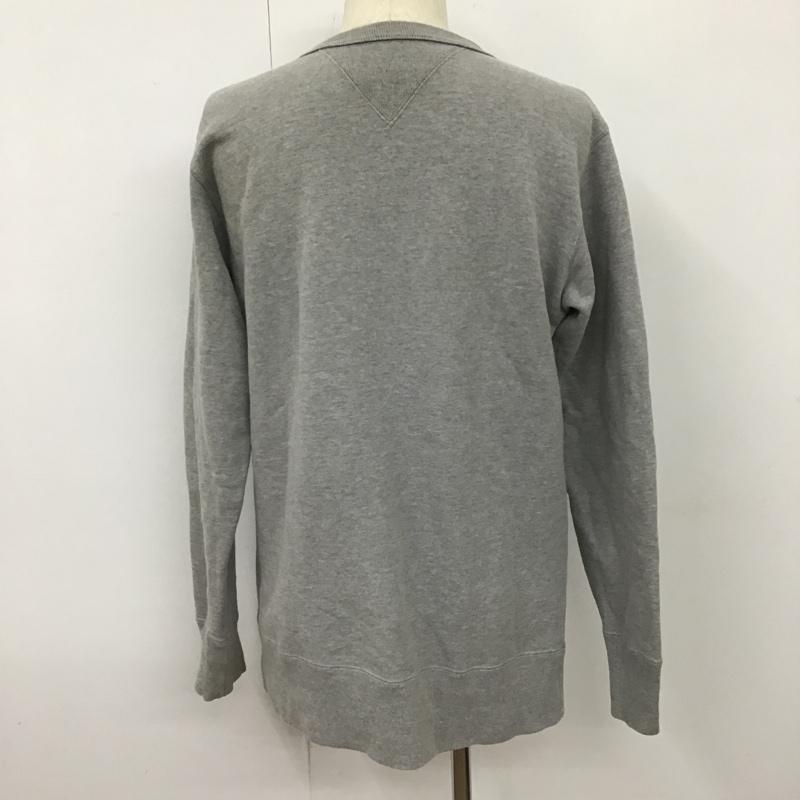 古着 USED トレーナー 長袖 長袖トレーナー スウェット クルーネックスウェット XL 無地 灰 / グレー /  メンズ USED 古着 中古 10103227