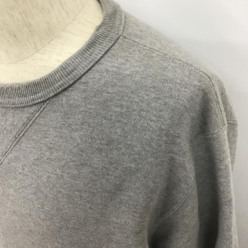 古着 USED トレーナー 長袖 長袖トレーナー スウェット クルーネックスウェット XL 無地 灰 / グレー /  メンズ USED 古着 中古 10103227