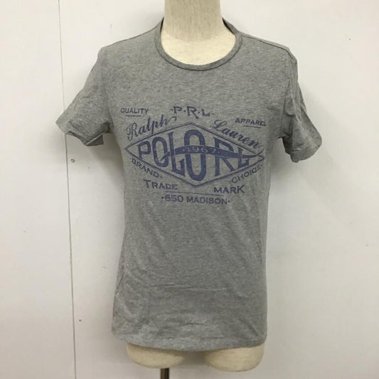 ポロラルフローレン POLO RALPH LAUREN Tシャツ 半袖 半袖カットソー プリントTシャツ クルーネックカットソー S プリント 灰 / グレー /  メンズ USED 古着 中古 10103253