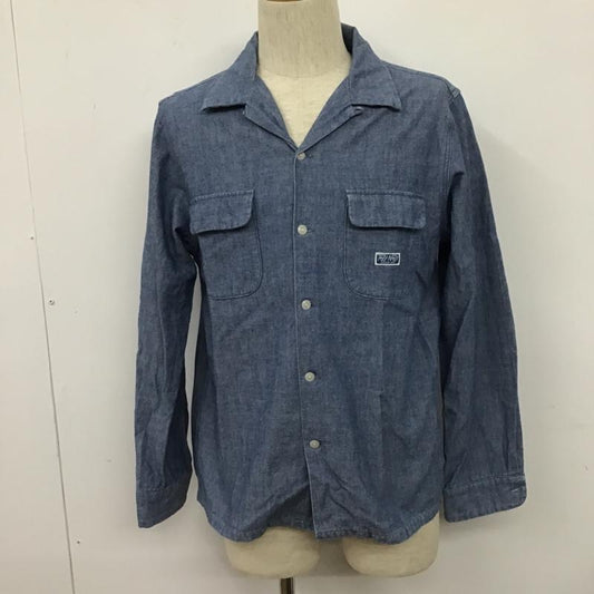 ラディアル RADIALL シャツ、ブラウス 長袖 TN-16AW-SH021 オープンカラー長袖シャツ カジュアルシャツ ポケットシャツ M ロゴ、文字 インディゴ / インディゴ /  メンズ USED 古着 中古 10103257