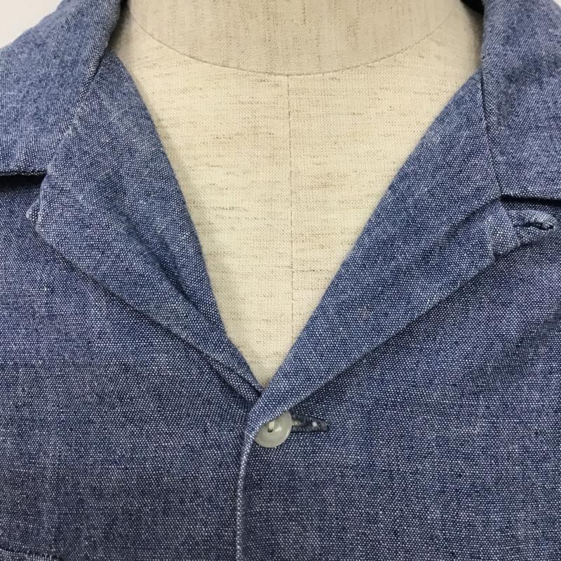 ラディアル RADIALL シャツ、ブラウス 長袖 TN-16AW-SH021 オープンカラー長袖シャツ カジュアルシャツ ポケットシャツ M ロゴ、文字 インディゴ / インディゴ /  メンズ USED 古着 中古 10103257