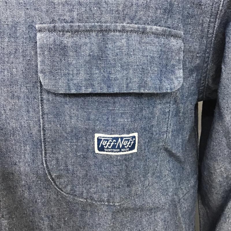 ラディアル RADIALL シャツ、ブラウス 長袖 TN-16AW-SH021 オープンカラー長袖シャツ カジュアルシャツ ポケットシャツ M ロゴ、文字 インディゴ / インディゴ /  メンズ USED 古着 中古 10103257