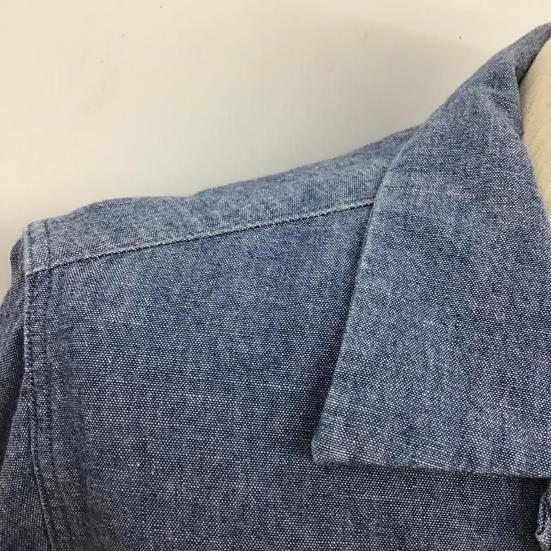 ラディアル RADIALL シャツ、ブラウス 長袖 TN-16AW-SH021 オープンカラー長袖シャツ カジュアルシャツ ポケットシャツ M ロゴ、文字 インディゴ / インディゴ /  メンズ USED 古着 中古 10103257