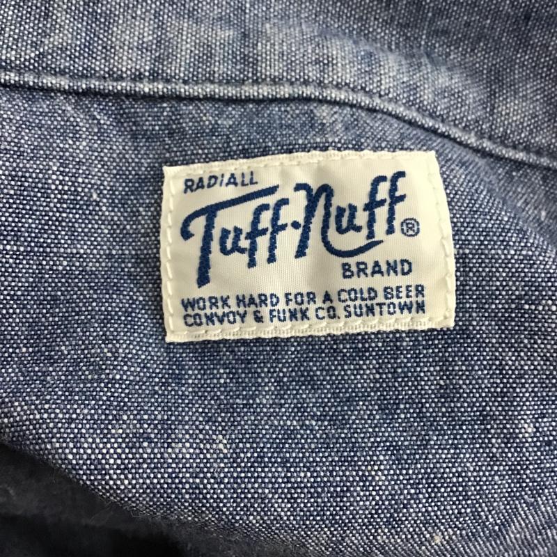 ラディアル RADIALL シャツ、ブラウス 長袖 TN-16AW-SH021 オープンカラー長袖シャツ カジュアルシャツ ポケットシャツ M ロゴ、文字 インディゴ / インディゴ /  メンズ USED 古着 中古 10103257