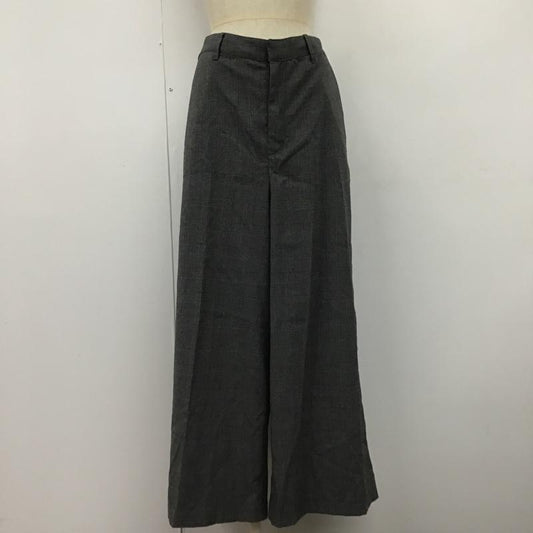 ニコアンド niko and... パンツ スラックス カジュアルパンツ センタータックパンツ ストレートパンツ ワイドパンツ フレアパンツ 4 チェック 黒 / ブラック / X 灰 / グレー /  レディース USED 古着 中古 10103264