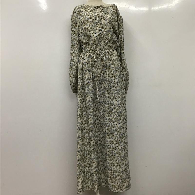 ジーナシス JEANASIS ワンピース ロングスカート JS071120MT ロングワンピース 長袖ノーカラーワンピース 花柄 FREE 総柄 X 花柄 マルチカラー / マルチカラー /  レディース USED 古着 中古 10103270