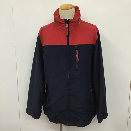 トミーヒルフィガー TOMMY HILFIGER ジャケット、上着 ジャンパー、ブルゾン ジップアップジャケット ジャンパー ジャケット カジュアルジャケット アウター XL ロゴ、文字 赤 / レッド / X 紺 / ネイビー /  メンズ USED 古着 中古 10103276