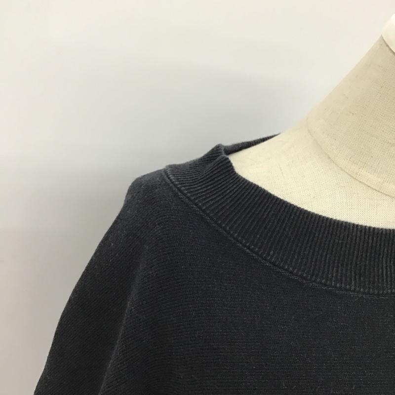 チャンピオン Champion ワンピース ロングスカート CWSL014 Champion×MILKFED.コラボ ロングワンピース 長袖スウェットワンピース M ロゴ、文字 紺 / ネイビー /  レディース USED 古着 中古 10103286