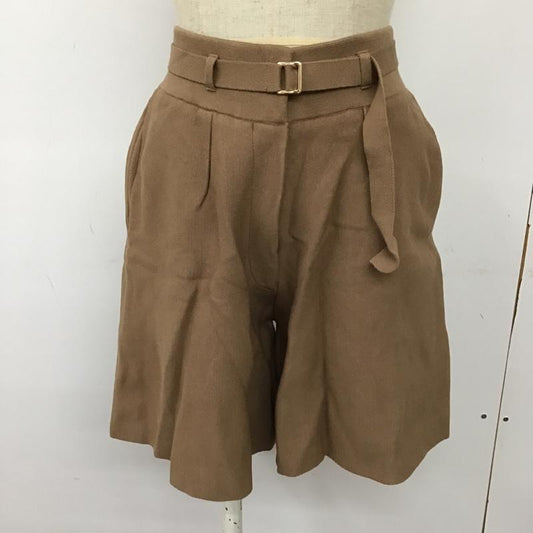 スナイデル SNIDEL パンツ ショートパンツ SWNP184172 ハーフパンツ カジュアルパンツ ショートパンツ 0 無地 茶 / ブラウン /  レディース USED 古着 中古 10103287