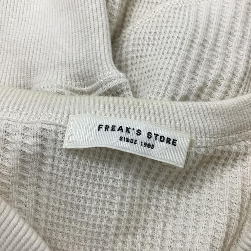 フリークスストア FREAK'S STORE カットソー 長袖 ヘンリーネックカットソー 長袖ワッフルカットソー ロングスリーブカットソー FREE 無地 ベージュ / ベージュ /  レディース USED 古着 中古 10103289