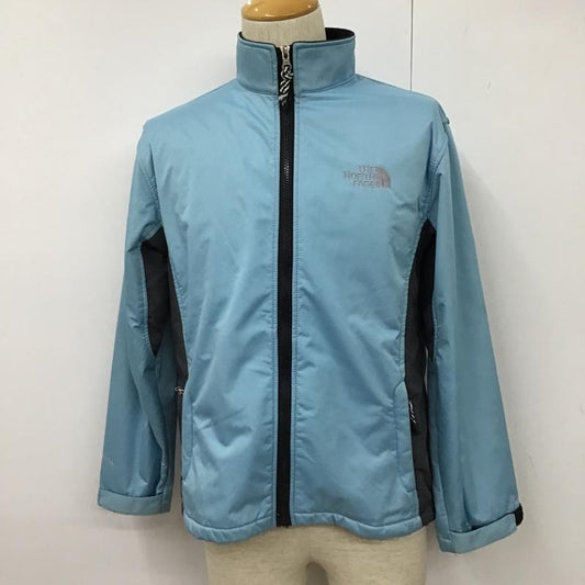 ザノースフェイス THE NORTH FACE ジャケット、上着 ジャンパー、ブルゾン ジップアップジャケット ジャンパー ジャケット カジュアルジャケット L ロゴ、文字 水色 / ライトブルー / X 黒 / ブラック /  メンズ USED 古着 中古 10103295