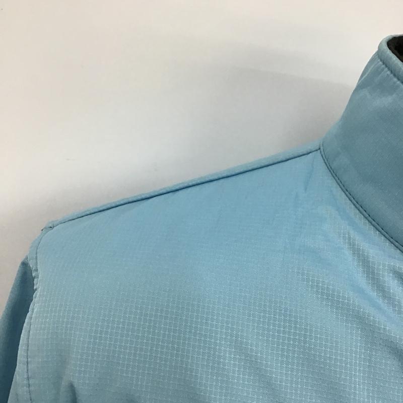 ザノースフェイス THE NORTH FACE ジャケット、上着 ジャンパー、ブルゾン ジップアップジャケット ジャンパー ジャケット カジュアルジャケット L ロゴ、文字 水色 / ライトブルー / X 黒 / ブラック /  メンズ USED 古着 中古 10103295