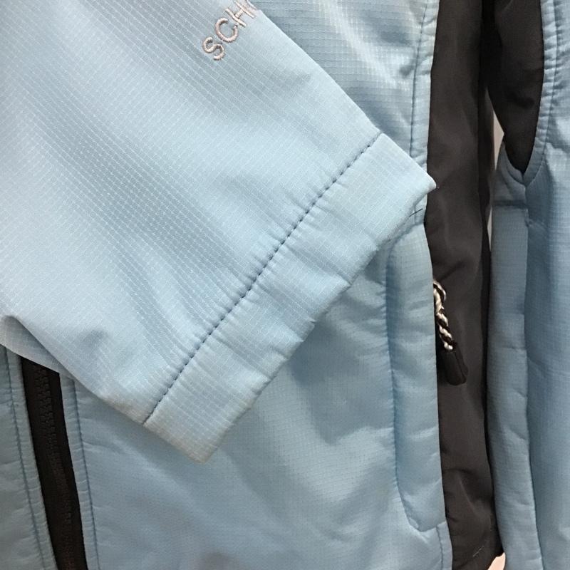 ザノースフェイス THE NORTH FACE ジャケット、上着 ジャンパー、ブルゾン ジップアップジャケット ジャンパー ジャケット カジュアルジャケット L ロゴ、文字 水色 / ライトブルー / X 黒 / ブラック /  メンズ USED 古着 中古 10103295