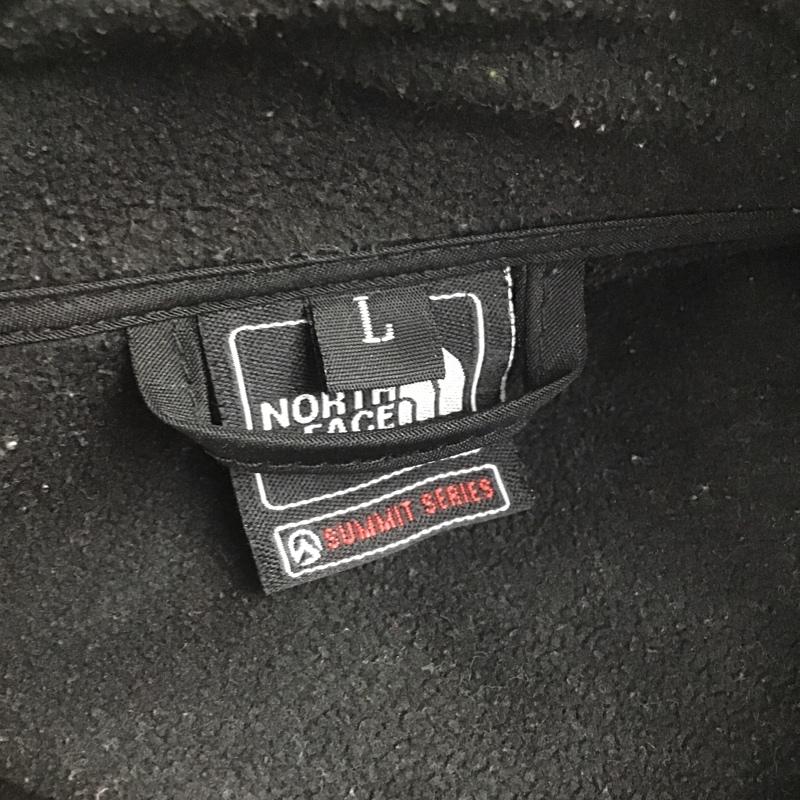 ザノースフェイス THE NORTH FACE ジャケット、上着 ジャンパー、ブルゾン ジップアップジャケット ジャンパー ジャケット カジュアルジャケット L ロゴ、文字 水色 / ライトブルー / X 黒 / ブラック /  メンズ USED 古着 中古 10103295