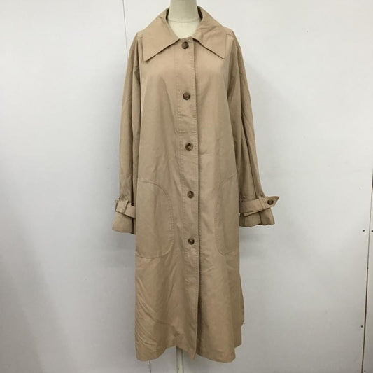 古着 USED ジャケット、上着 ジャンパー、ブルゾン ロングトレンチコート アウター カラージャケット コート 無地 ベージュ / ベージュ /  レディース USED 古着 中古 10103304