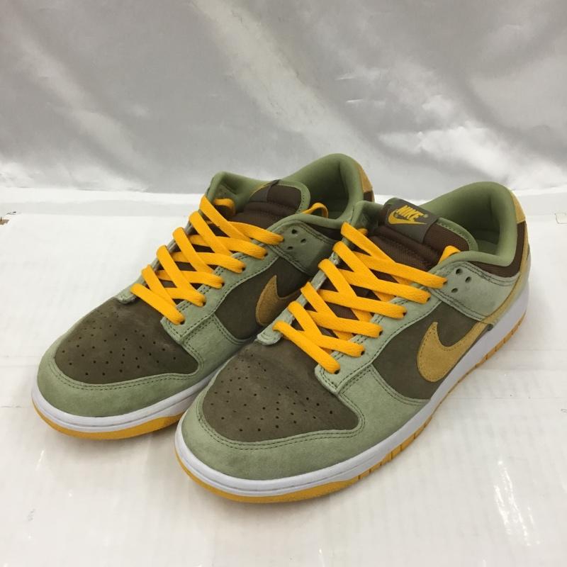 ナイキ NIKE スニーカー スニーカー DH5360-300 DUNK LOW SE 29cm Dusty Olive 29.0cm ロゴ、文字 カーキ / カーキ / X 茶 / ブラウン / X 橙 / オレンジ /  メンズ USED 古着 中古 10103306