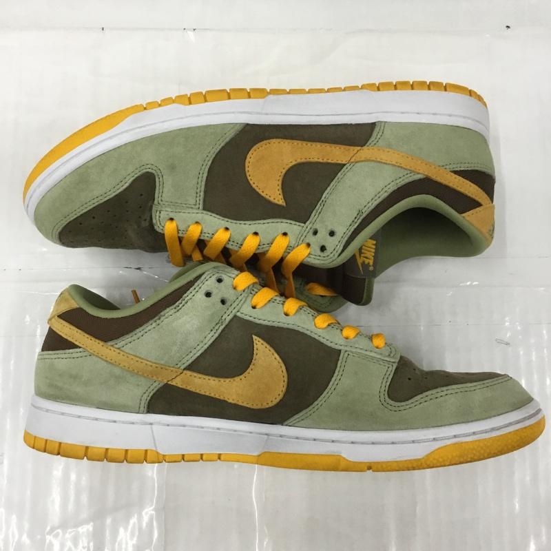 ナイキ NIKE スニーカー スニーカー DH5360-300 DUNK LOW SE 29cm Dusty Olive 29.0cm ロゴ、文字 カーキ / カーキ / X 茶 / ブラウン / X 橙 / オレンジ /  メンズ USED 古着 中古 10103306