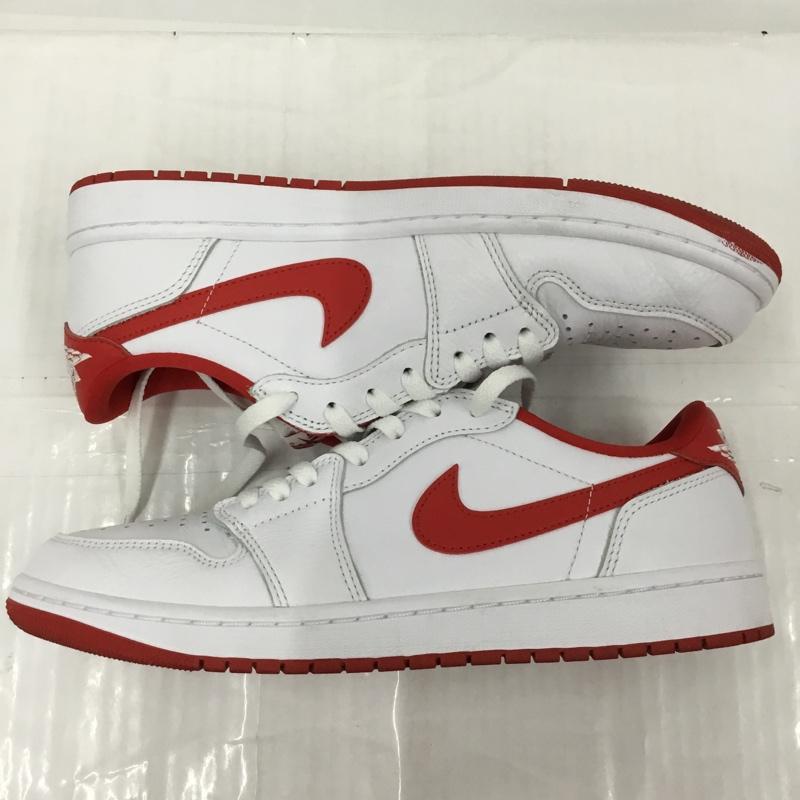 ナイキ NIKE スニーカー スニーカー CZ0790 161 AIR JORDAN 1 RETRO LOW OG 28.5cm 箱有 28.5cm ロゴ、文字 白 / ホワイト / X 赤 / レッド /  メンズ USED 古着 中古 10103307