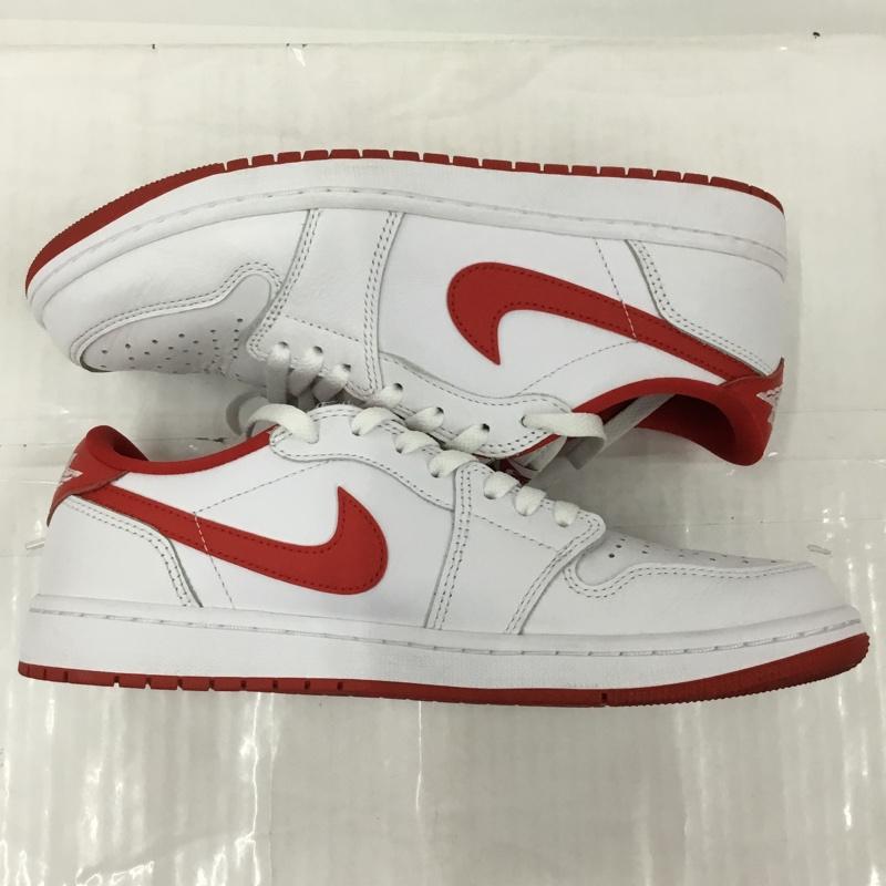 ナイキ NIKE スニーカー スニーカー CZ0790 161 AIR JORDAN 1 RETRO LOW OG 28.5cm 箱有 28.5cm ロゴ、文字 白 / ホワイト / X 赤 / レッド /  メンズ USED 古着 中古 10103307